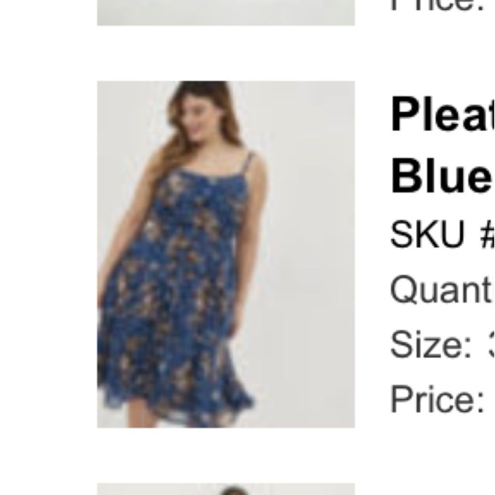 Blue floral dress - Picture 2 of 5